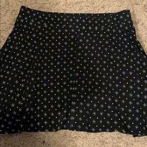 Black and white pattern XL skater skirt
